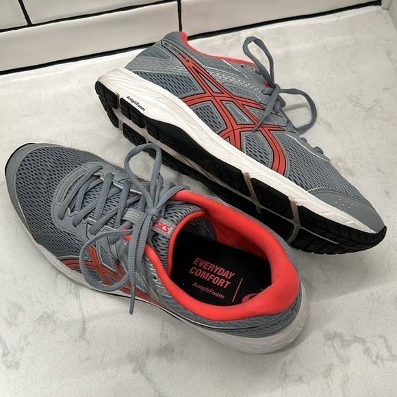 Women's ASICS GEL-Contend 6 Running Sneaker Sheet Rock/Diva Pink 8.5 - Picture 2 of 16